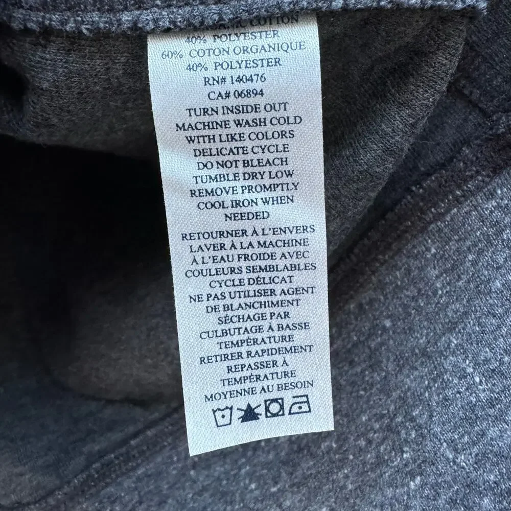 Faherty Pullover Sweater‎ Sweatshirt 1/4 Zip Heathered Gray XL Comfort Active